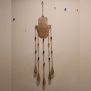 Hamsa Hand Evil Eye Patterned Windchime
